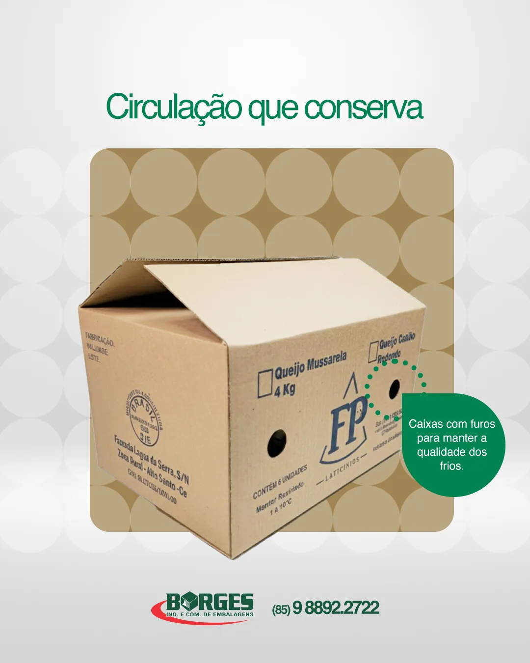 Publicação da Borges Embalagens no Instagram 6